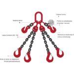 Lančana priveznica - 4 kraka G80 - za dizanje tereta