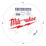 MILWAUKEE PILA CIRKULARNA ALU/PVC 160x20x2, 2x4Z