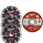 MILWAUKEE komplet pribora - DU 125 mm 5 kom + SCS 41 125