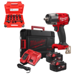 M18FMTIW2F12-502X SET MILWAUKEE AKU. STEZAČ UDARNI 1/2"-881Nm