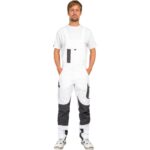 DYNAMIC LINE  rastezljive treger radne hlače bijele - Slika 3